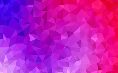 Obraz premium Light Pink, Blue vector abstract mosaic background. Modern abstract illustration with triangles. Template for cell phone's backgrounds.
