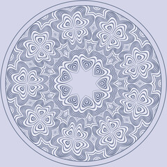 Vector vintage ethnic round illustration