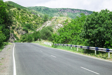 Fototapeta premium asphalt road in the mountains