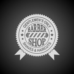 Logotype of the barbershop. Logo, banner, label, badge. Vector illustration.