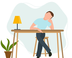 Blogger girl, freelancer woman. Video channel website, new content technology. Blogging miniature vector illustration.
