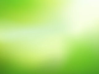 Nature gradient backdrop with bright sunlight. Abstract green blurred background. Ecology concept for your graphic design, banner or poster. Vector illustration