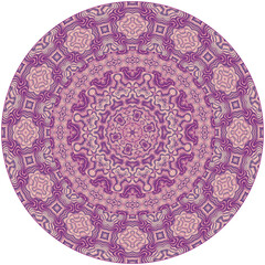 Vector ornament vintage ethnic round illustration