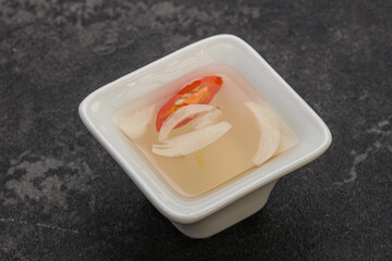 Vietnamese vinegar sauce with chili