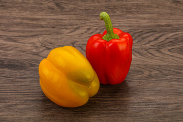 Ripe sweet Bulgarian bell pepper