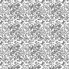 Trendy doodle pattern Design graphics for textile designing.