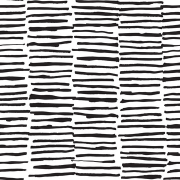 Vector seamless pattern pattern design with hand drawn marker stripes