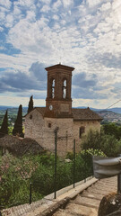 Obraz premium Church of San Cristoforo in Lacugnano that is a small village near Perugia, Umbria, Italy