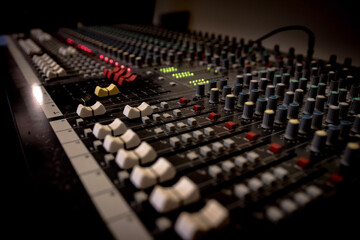 Obraz premium sound mixer console
