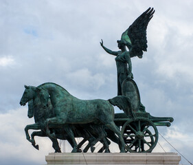 Angle Riding a Charriot