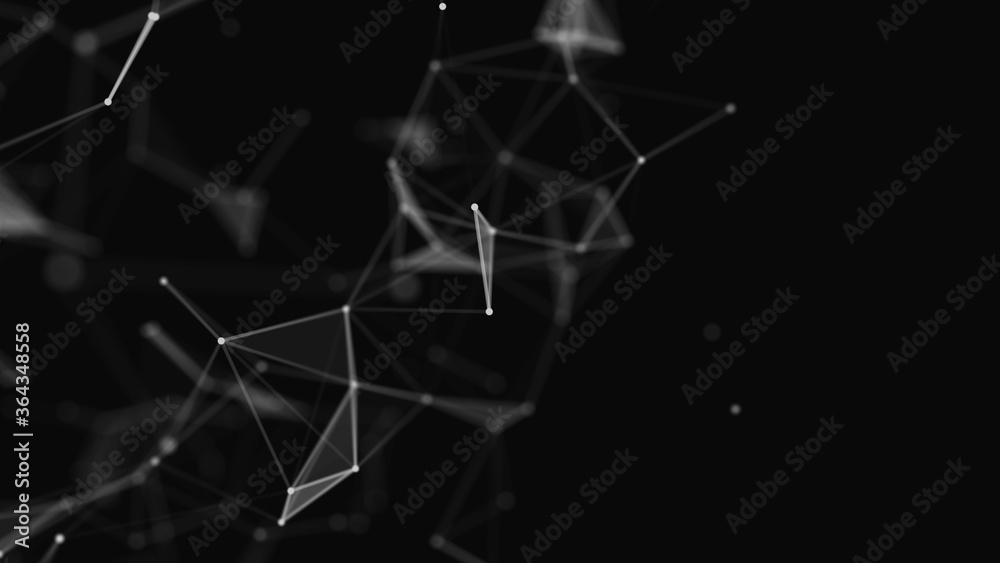 Poster plexus effect. connection technology background. abstract background polygonal. polygon modern patte