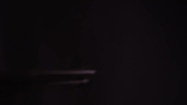 Soldier clears room with an shotgun, goes away from camera