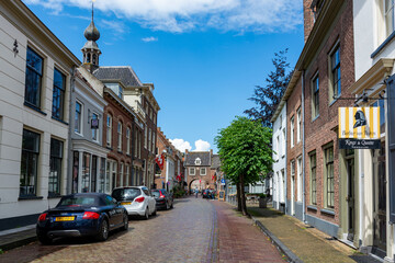 Fototapeta na wymiar July 11, 2020, Buren, Gelderland, Netherlands. Views of little ancient town with big history.