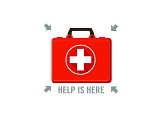 First aid kit vector illustration