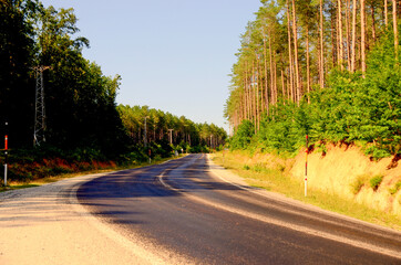 country road in the countryside