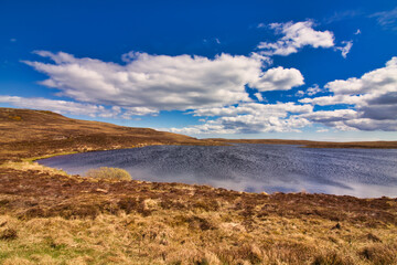 beautiful lake in the highlands