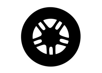 Car wheel. Vector image.
