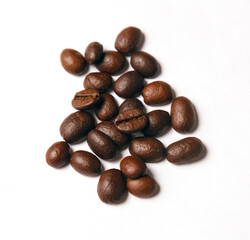 coffee beans on a white background