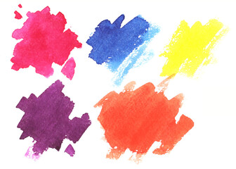 Hand drown watercolor abstract art background