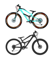 Fototapeta premium bicycle vector (side view)