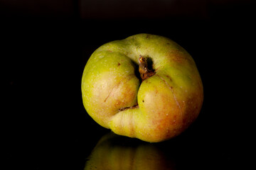 natural young apple from garden
