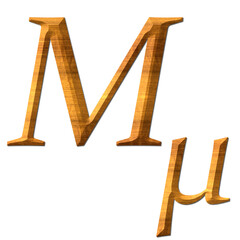 Greek alphabet wooden texture, Mi