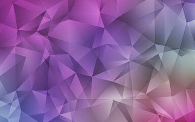 Light Multicolor vector abstract polygonal template. Triangular geometric sample with gradient.  Textured pattern for your backgrounds.