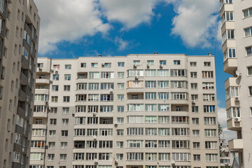 ordinary building living apartment exterior facade architecture frame shape wallpaper landmark background urban