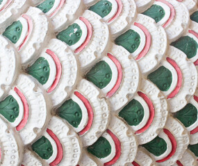 Thai art and dragon scales.