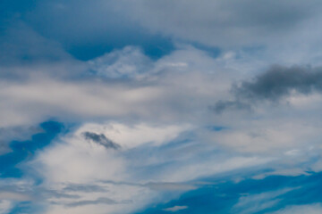 Large white cumulonimbus clouds