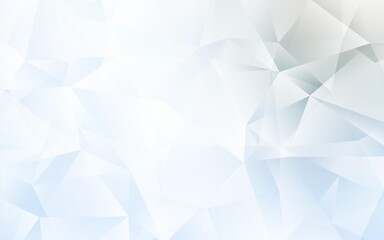 Light BLUE vector shining triangular layout. Polygonal abstract illustration with gradient. Template for cell phone's backgrounds.