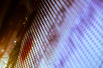 CloseUp LED blurred screen. LED soft focus background. abstract background ideal for design.