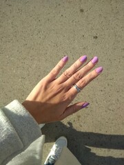 colored nails