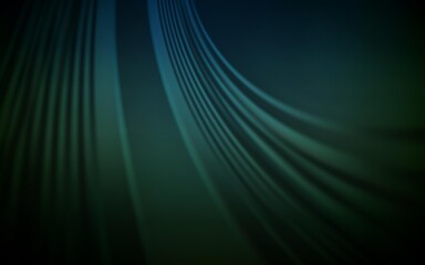 Dark Green vector background with wry lines. An elegant bright illustration with gradient. New composition for your brand book.