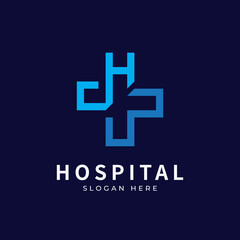 Health logo with initial letter H W, W H,H W logo designs concept. Medical health-care logo designs template.
