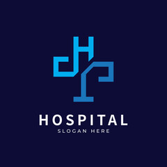 Fototapeta premium Health logo with initial letter H T, T H,H T logo designs concept. Medical health-care logo designs template.