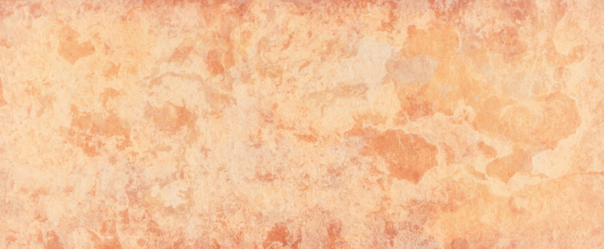 Abstract orange background with white texture grunge in marbled vintage pattern, elegant old fall or autumn color paper or website banner design