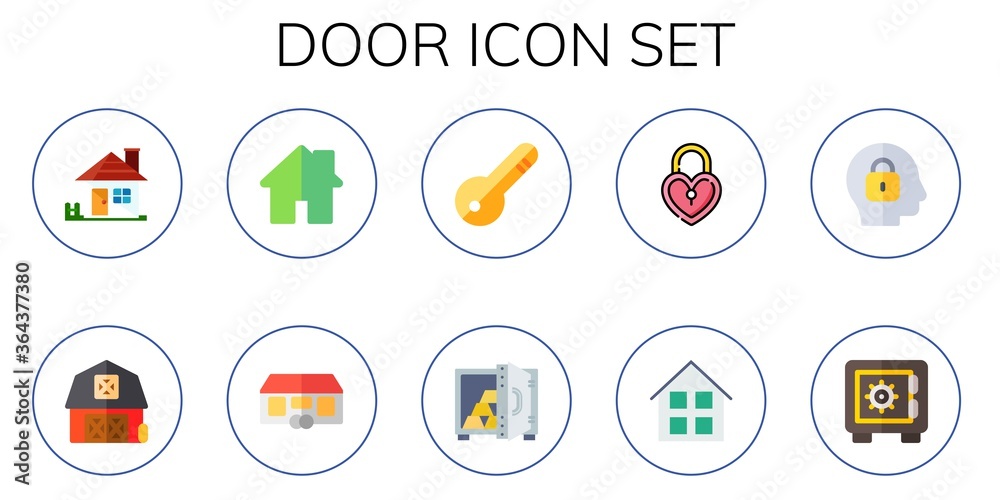 Canvas Prints door icon set