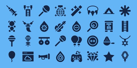 Modern Simple Set of shiny Vector filled Icons