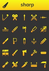 sharp icon set