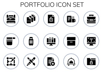 portfolio icon set