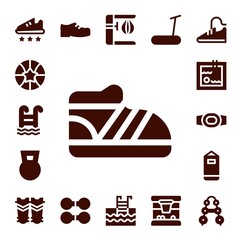 Modern Simple Set of athletic Vector filled Icons