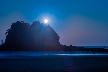 Small islet at low tide