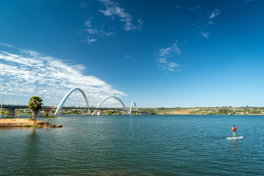 Brasilia, DF, Brazil on June 13, 2016. Juscelino Kubitschek Bridge.