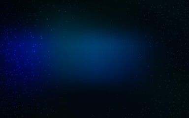 Dark BLUE vector background with galaxy stars. Blurred decorative design in simple style with galaxy stars. Smart design for your business advert.