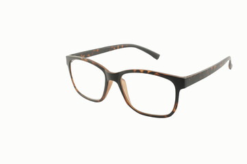 Eye glasses Isolated on white with clipping path.
