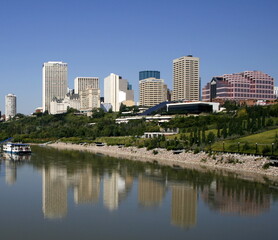 Fototapeta na wymiar Edmonton alberta skyline
