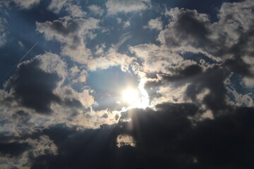 clouds on a sunny day