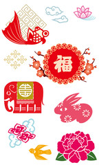 中国文様セット