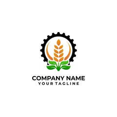 City Gear Logo Vector Industrial Symbol Stock Vector 